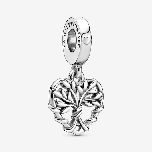 Family Tree Heart Charm