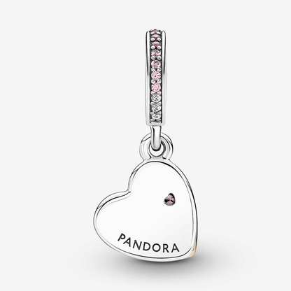 Mom "You are the heart of our family" Hearts Rose Gold Charm