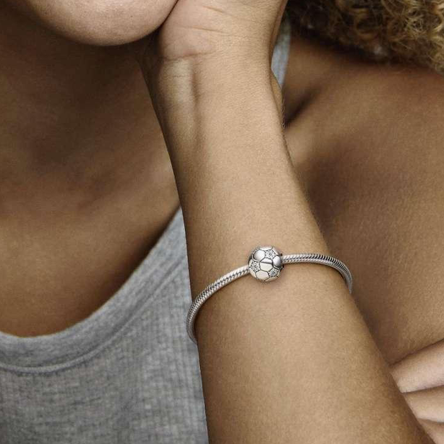 Sparkling Football Charm