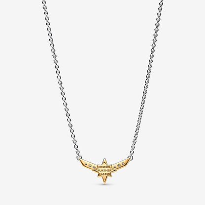 Captain Marvel Octogram Star Pendant Necklace