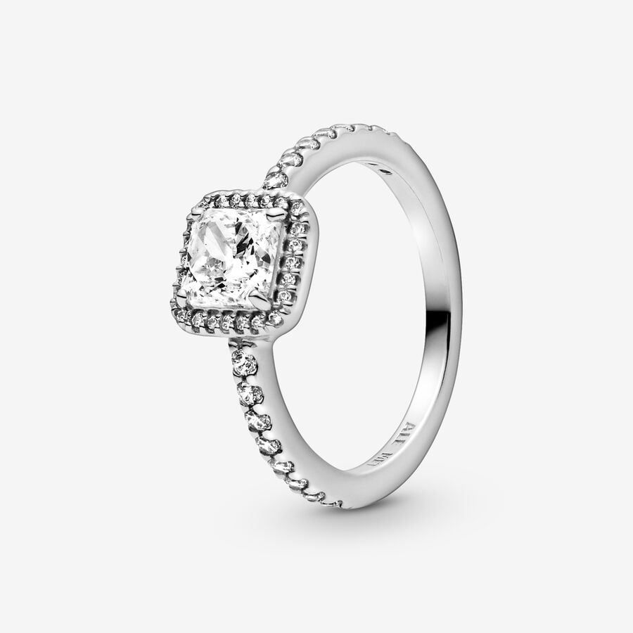 Square Sparkling Ring