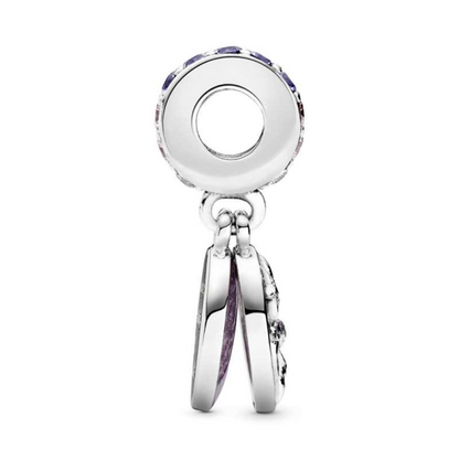 Purple Infinity Hearts & Stars Charm