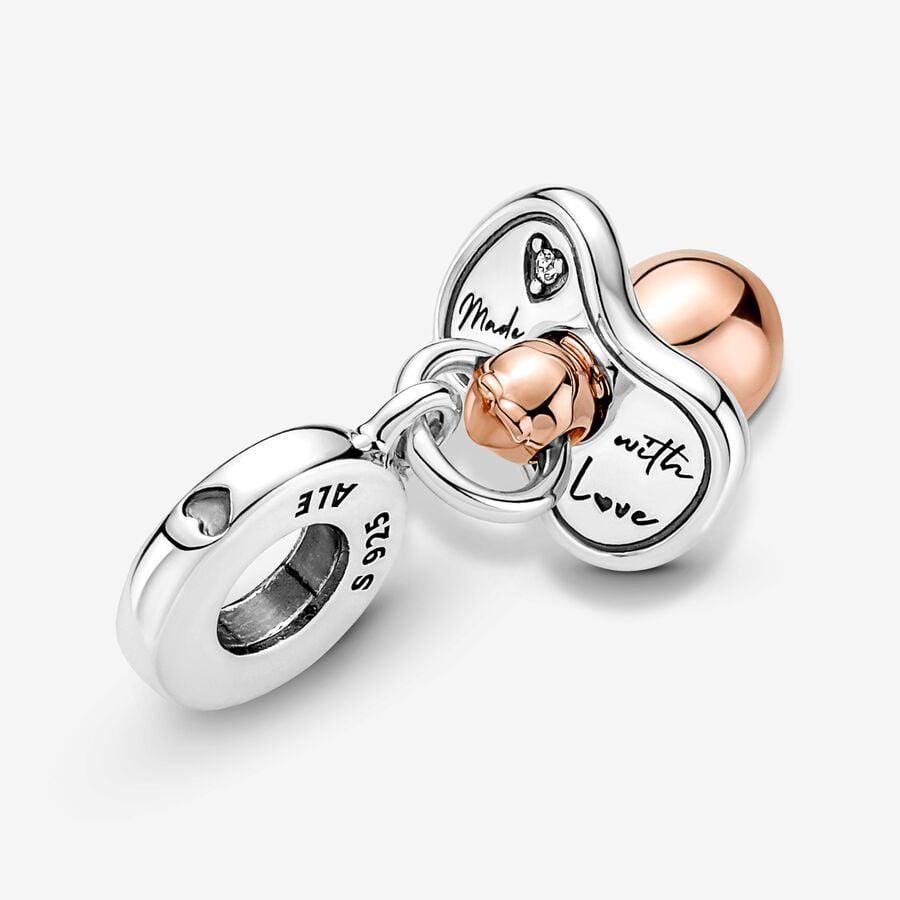 Rose Gold Pacifier Charm