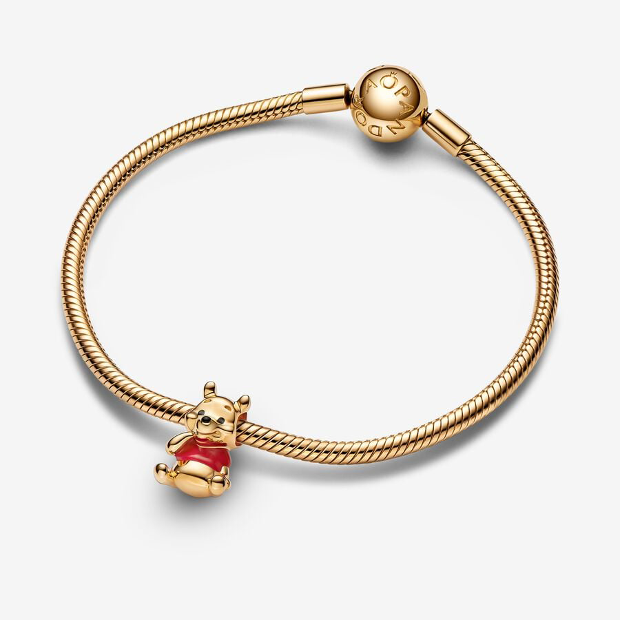 Winnie the Pooh Gold Bear Charm