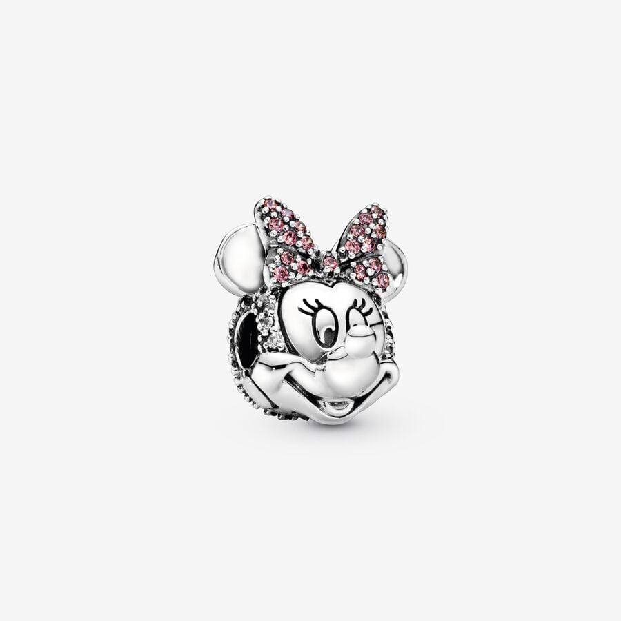 Minnie Mouse Pink Pavé Clip Charm