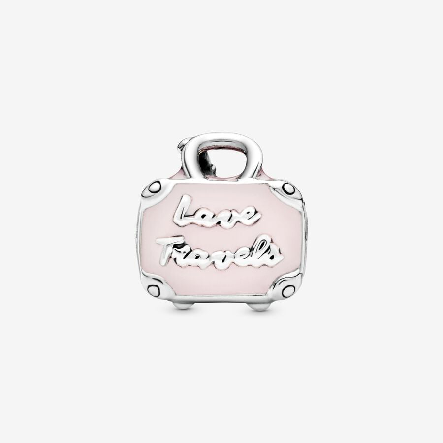 Travel Pink Luggage Charm