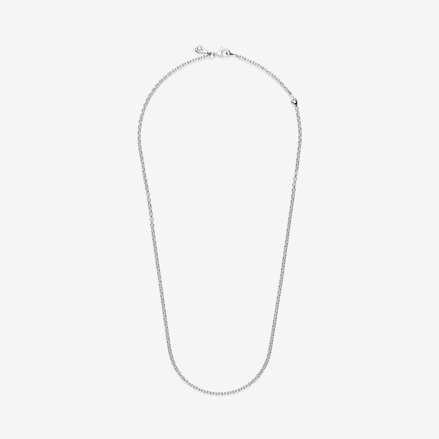 Silver Cable Chain Necklace