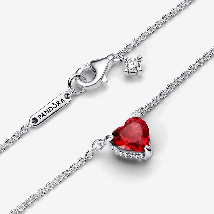 Red Heart Pendant Necklace