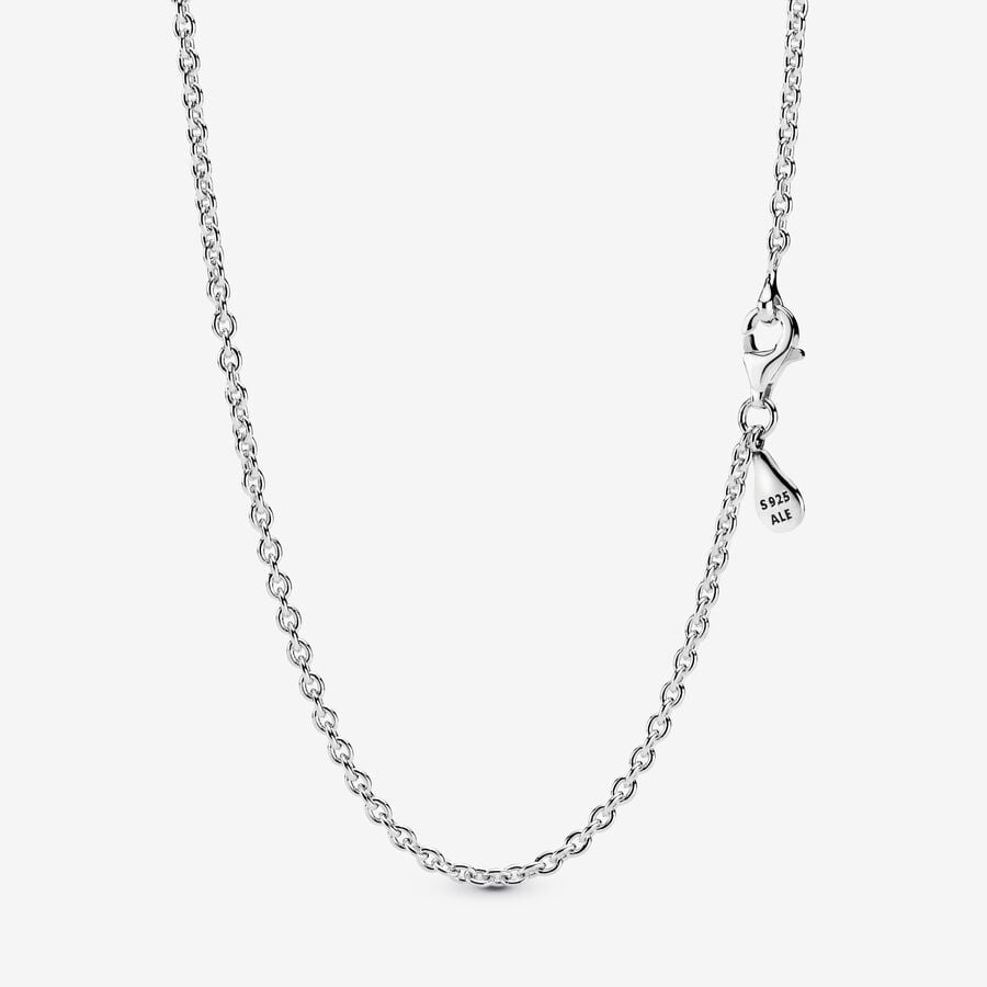 Silver Cable Chain Necklace