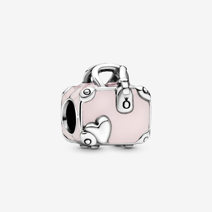 Travel Pink Luggage Charm