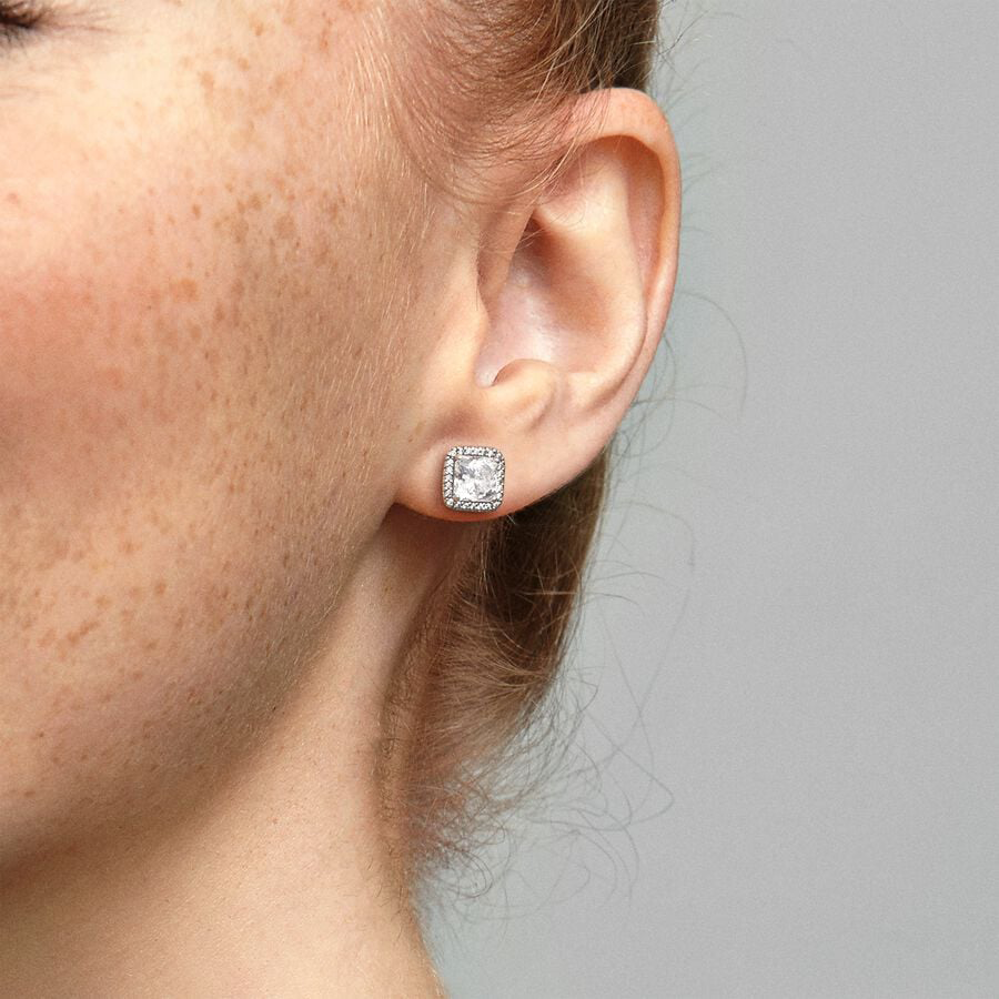 Square Sparkle Earrings