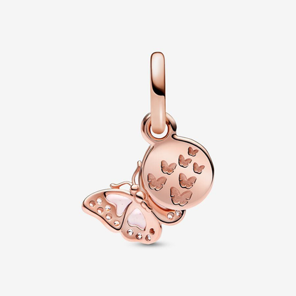 "One Of A Kind" Pink Butterfly Charm