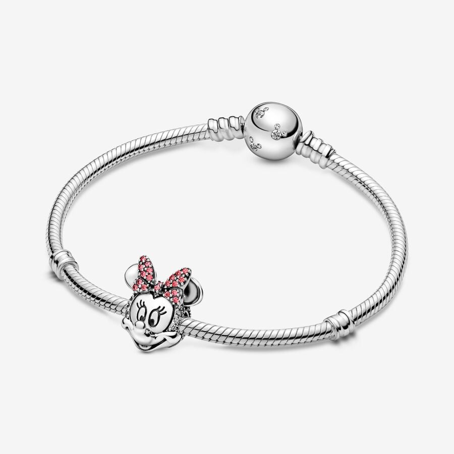 Minnie Mouse Pink Pavé Clip Charm