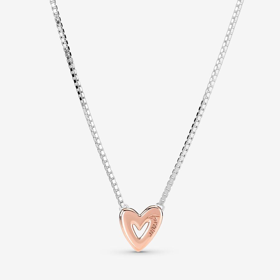 Heart Rose Gold Necklace