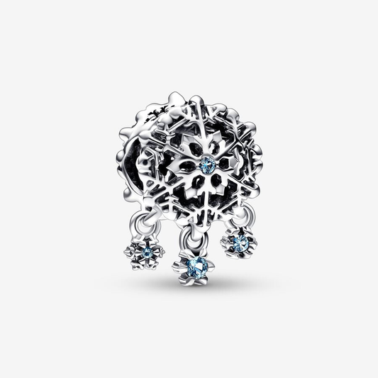 Blue Snowflake Charm