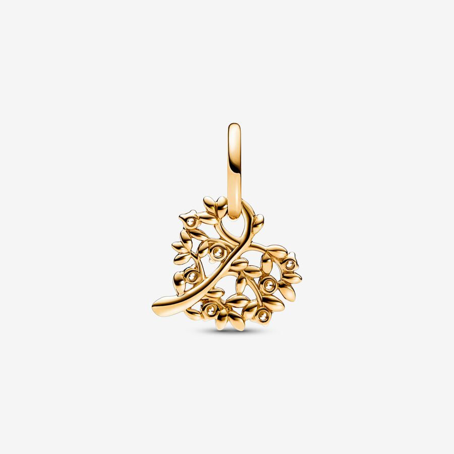 Family Tree Gold Charm