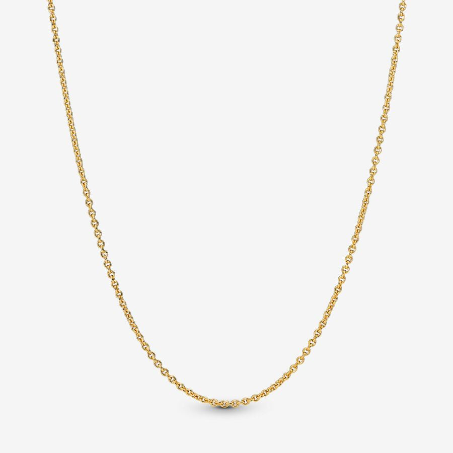 Gold Cable Chain Necklace