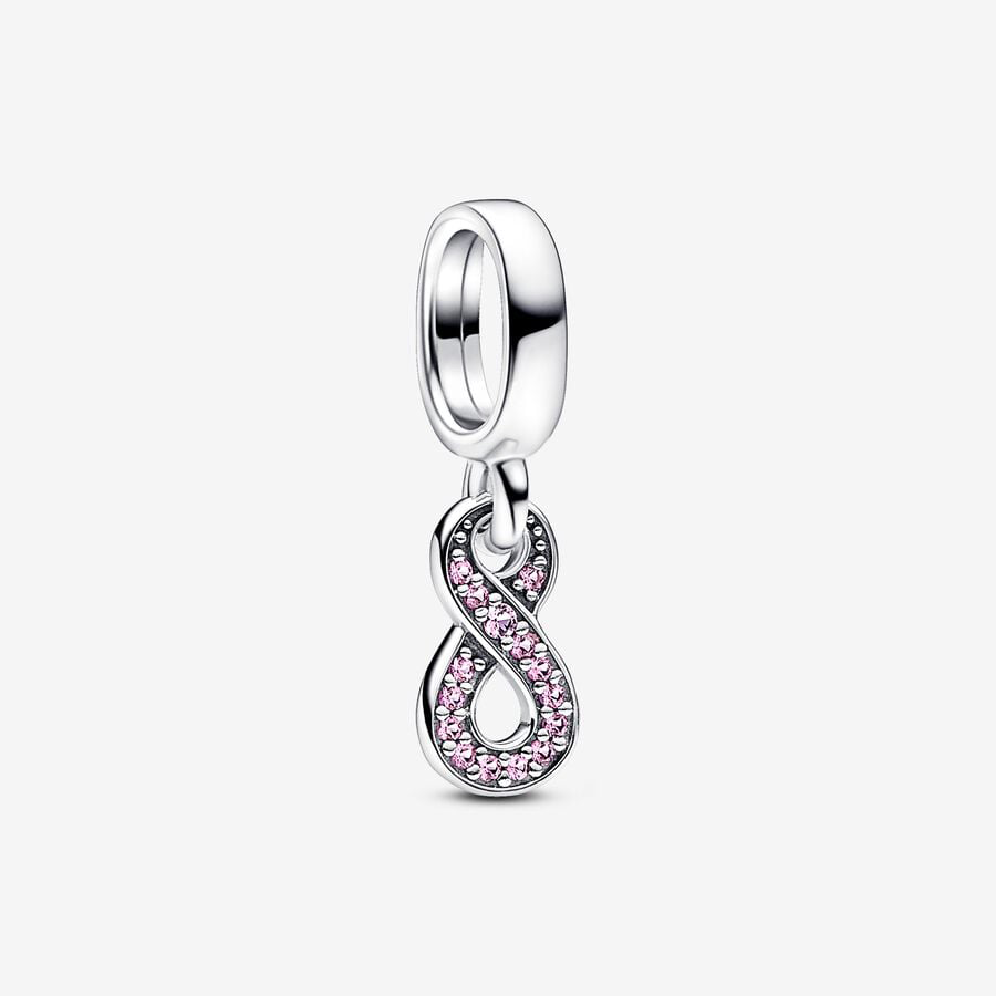 Sparkling Pink Infinity Charm