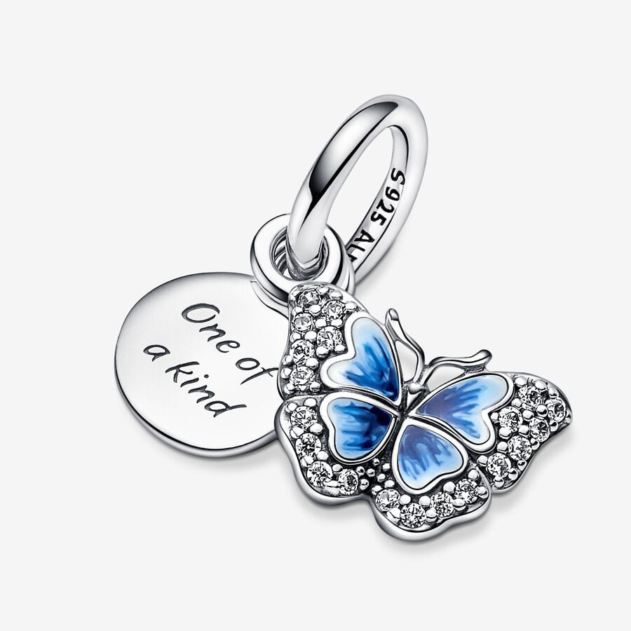 "One Of A Kind" Blue Butterfly Charm