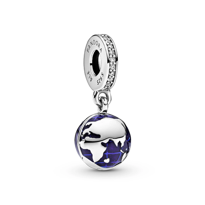 Blue Planet Heart Charm