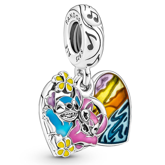 Stitch And Angel Ohana Charm