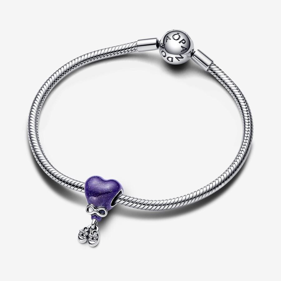 Baby girl balloon charm