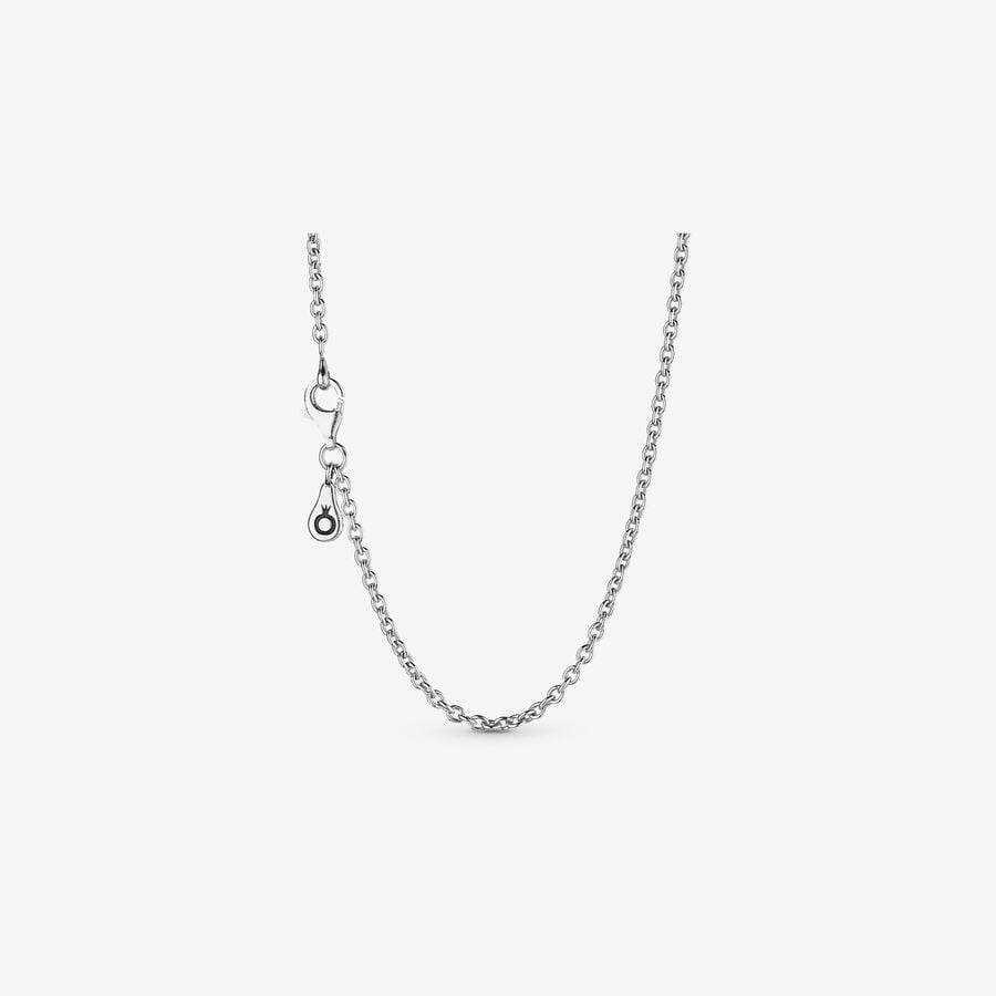 Silver Cable Chain Necklace