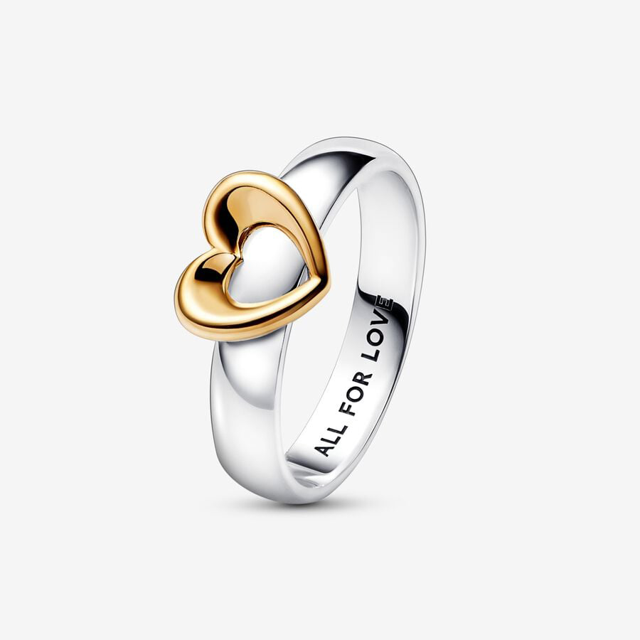 Two-tone Gold Heart Ring