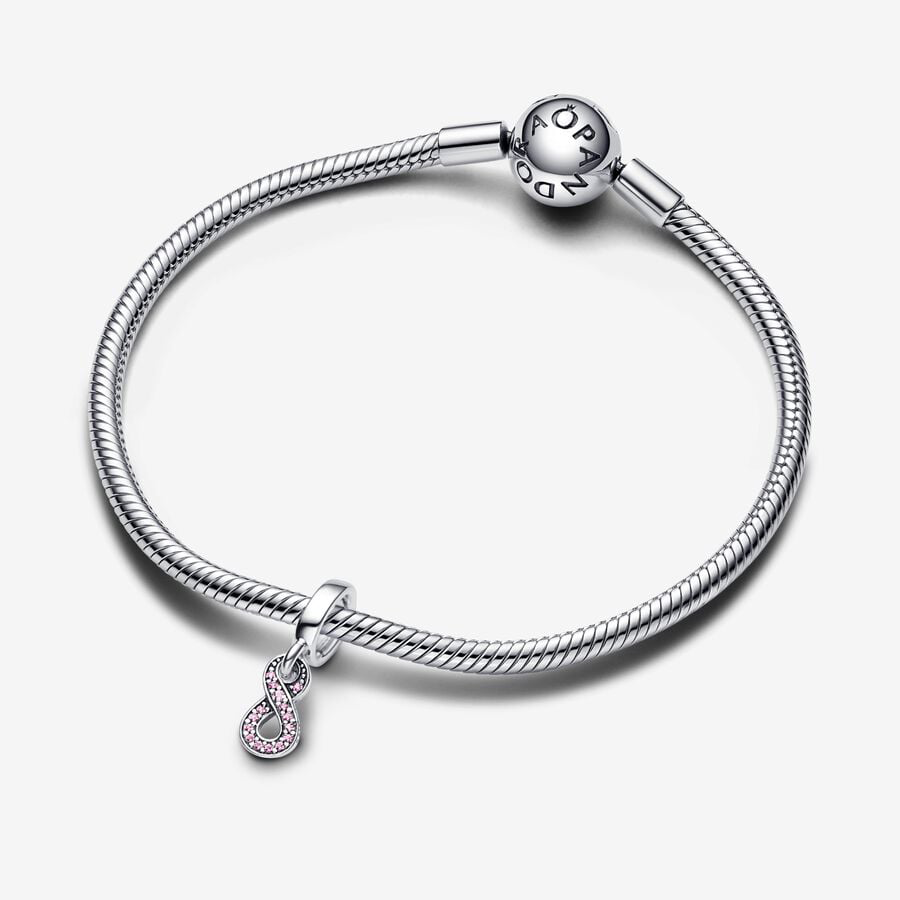 Sparkling Pink Infinity Charm