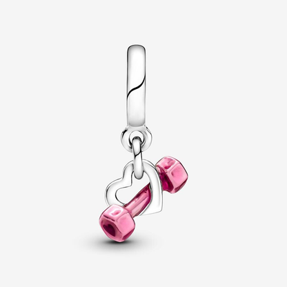 Heart Dumbbell Charm