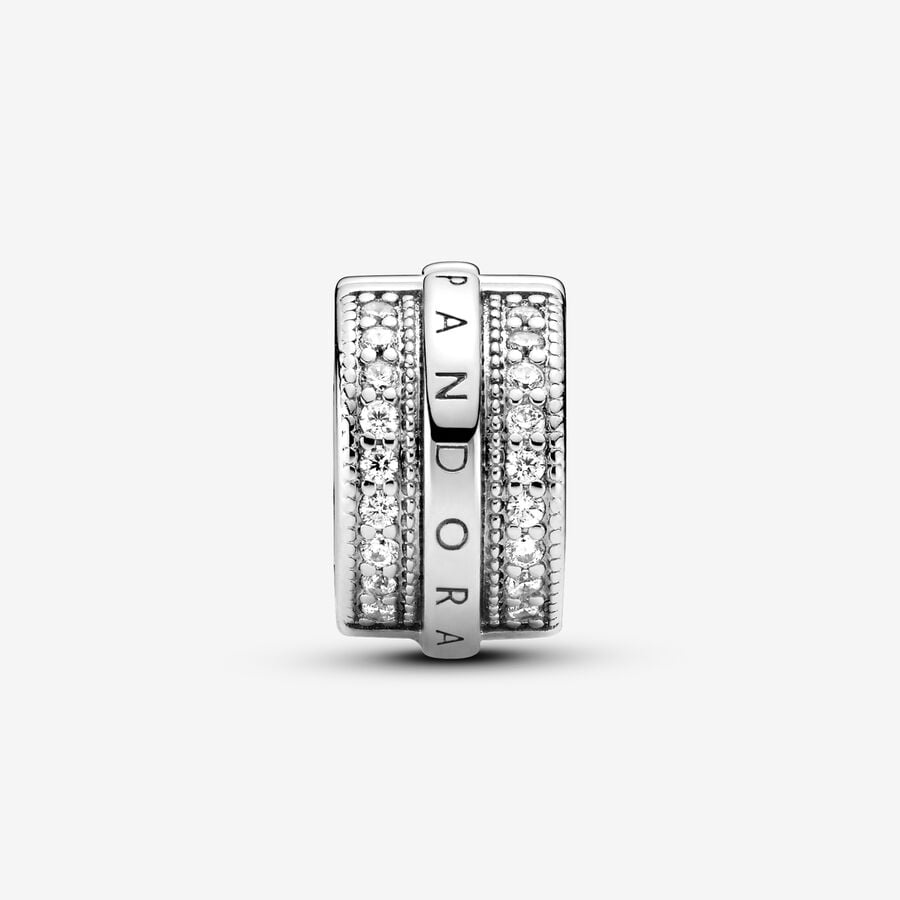 Sparkling Logo Silver Clip
