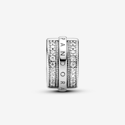 Sparkling Logo Silver Clip