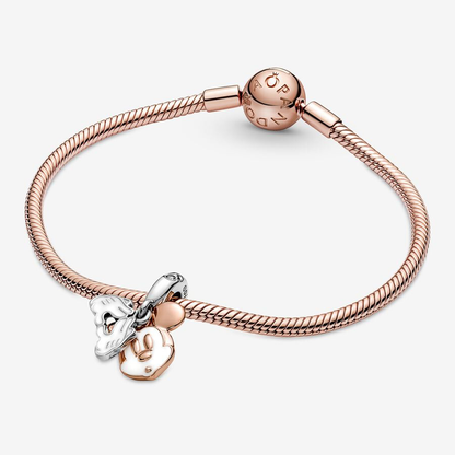 Rose Gold Mickey Mouse Charm