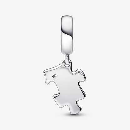 Sparkling Puzzle Piece Charm