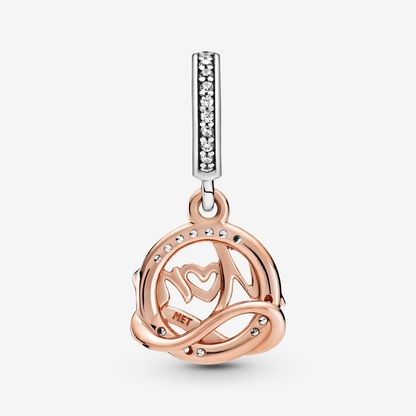 Rose Gold Mom Dangle Charm