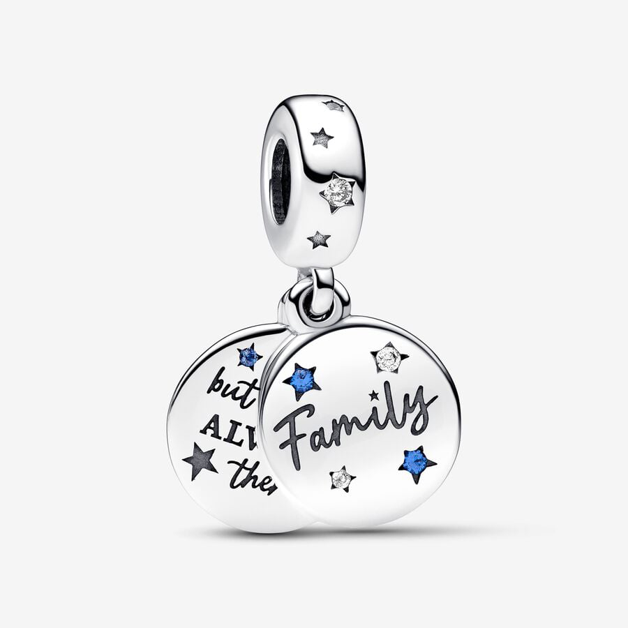 Family Blue Love Double Charm