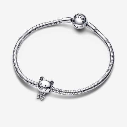 Pet Cat & Bow Charm