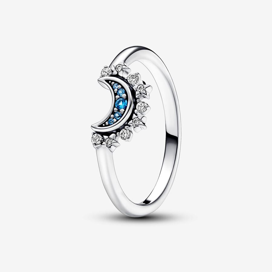 Sparkling Sun & Moon Ring