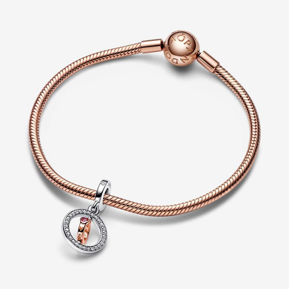 Spinning Love Rose Gold Charm