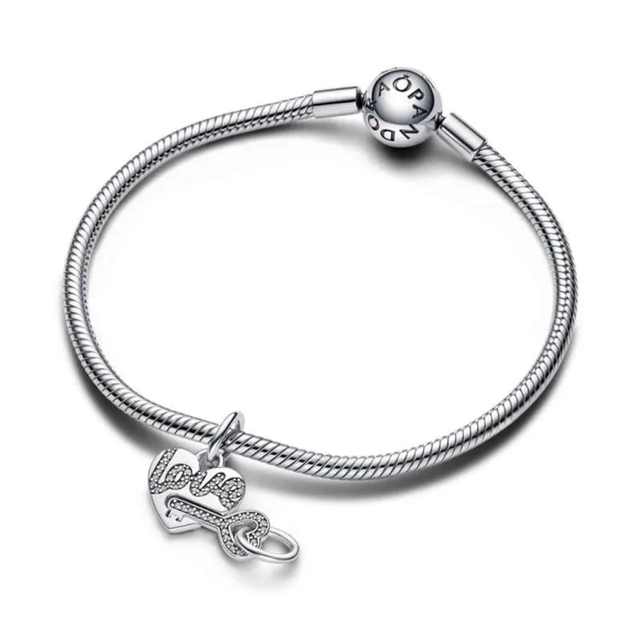 Splittable Heart & Key Love Charm