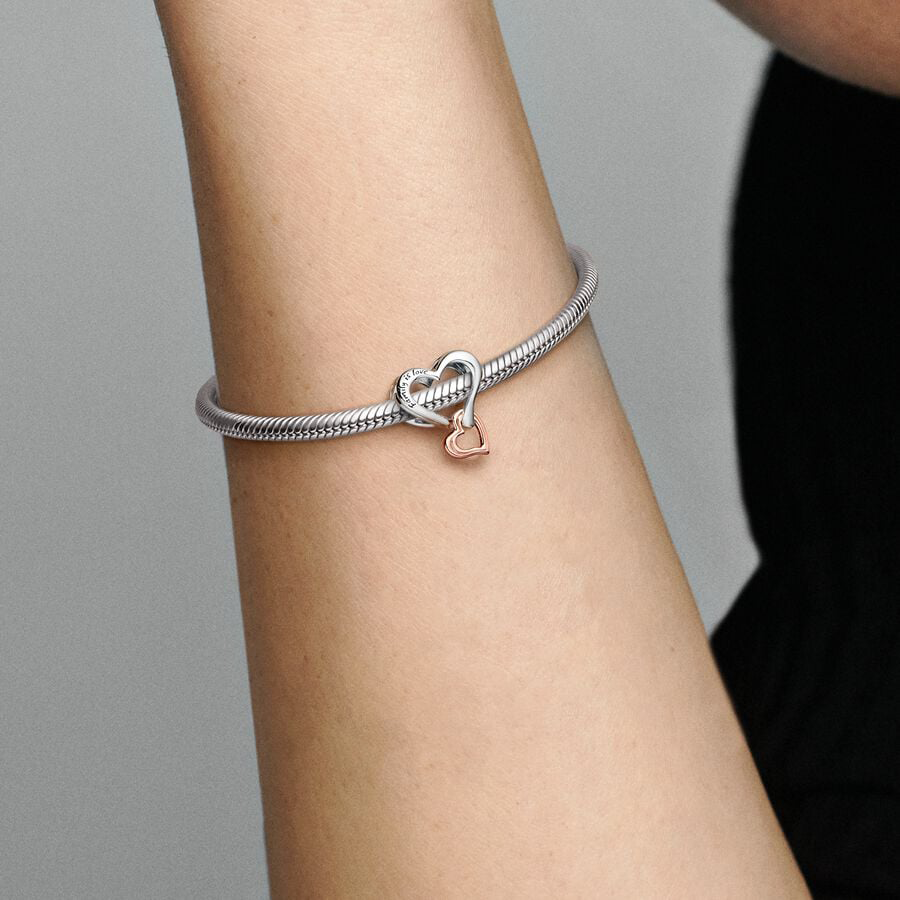 Family is Love Infinity Heart Charm