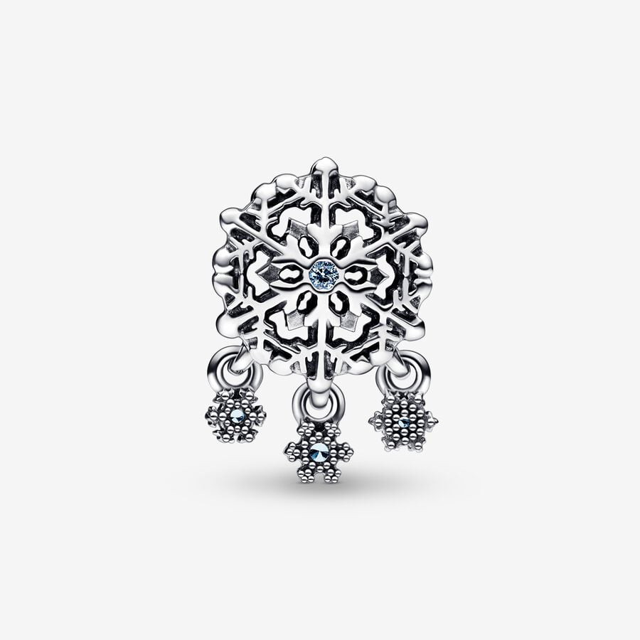 Blue Snowflake Charm