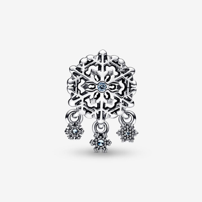 Blue Snowflake Charm