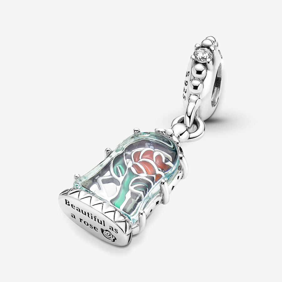 Beauty and the Beast Enchanted Rose Charm