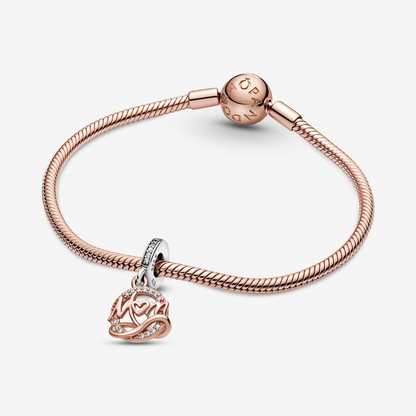 Rose Gold Mom Dangle Charm