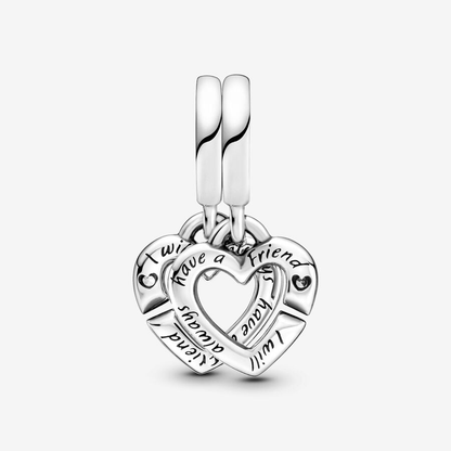 Sisters Splittable Hearts Charm