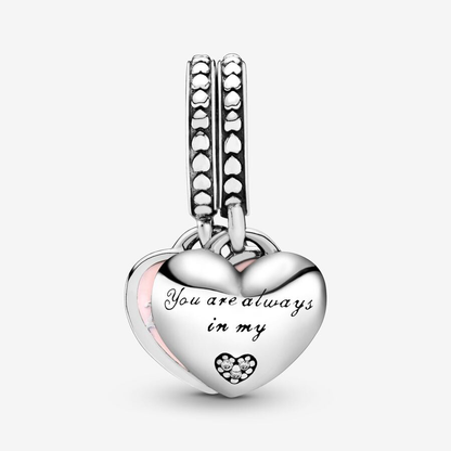 Mother & Daughter "you are always in my heart" Charm