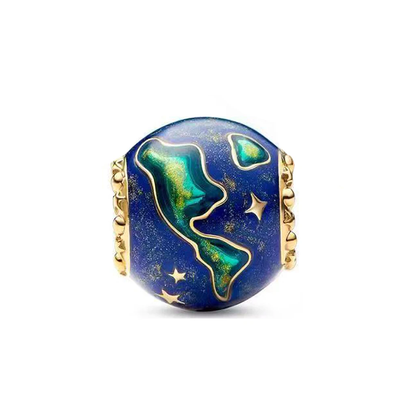 Gold planet Charm