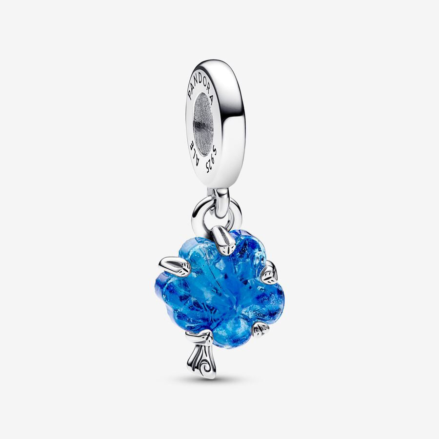 Blue Murano Glass Family Tree Charm