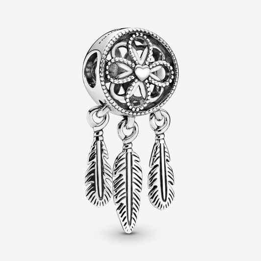 Dreamcatcher Silver Charm